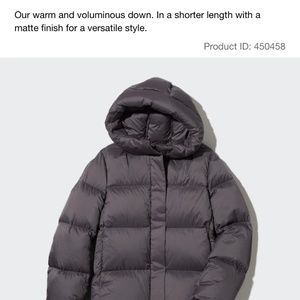 Uniqlo packable lightweight down jacket